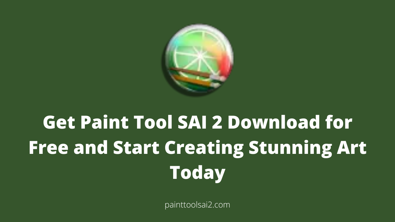 paint tool sai free download